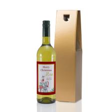 Personalised Me to You Christmas Presents White Wine Image Preview